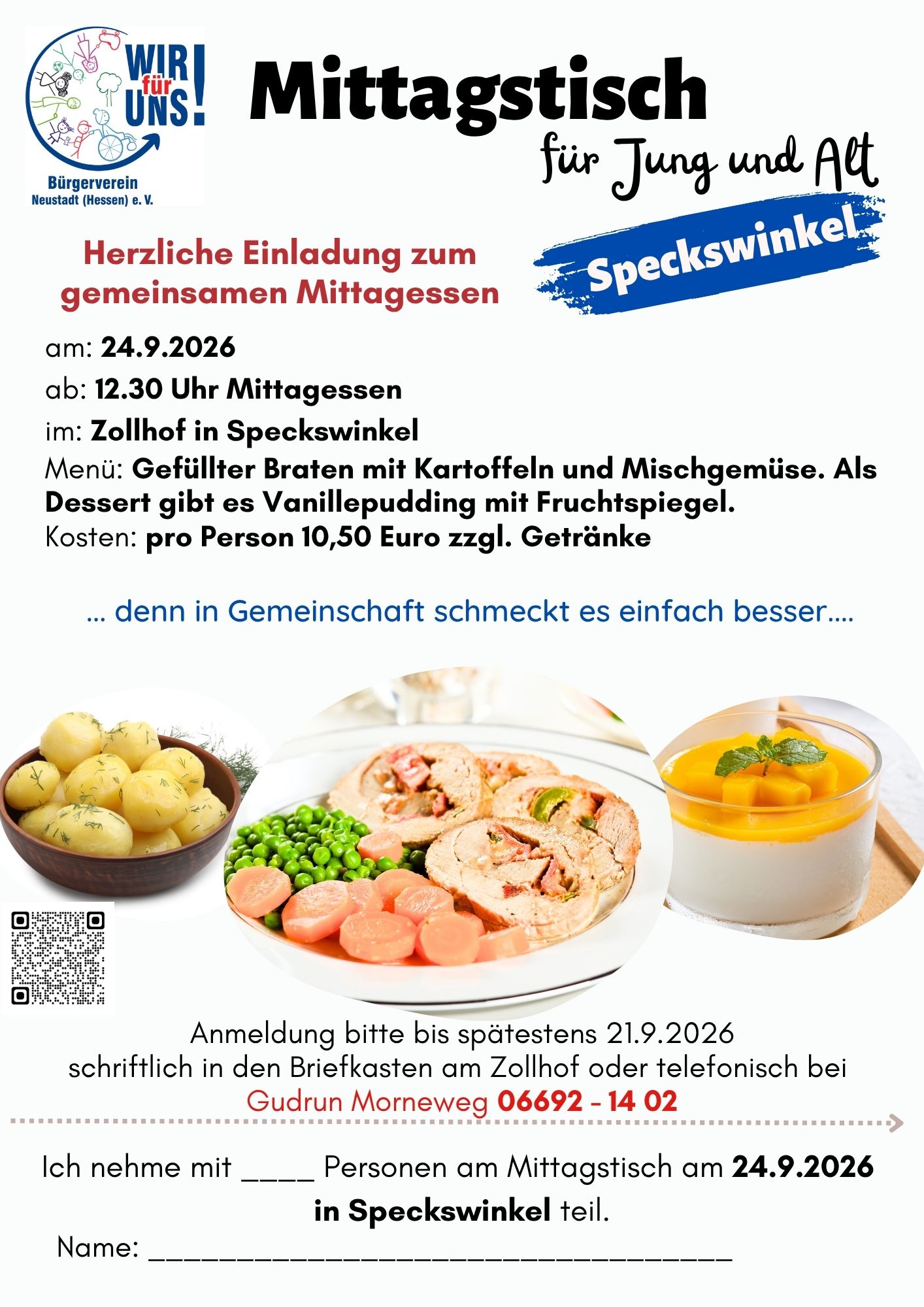 Du betrachtest gerade Mittagstisch im September