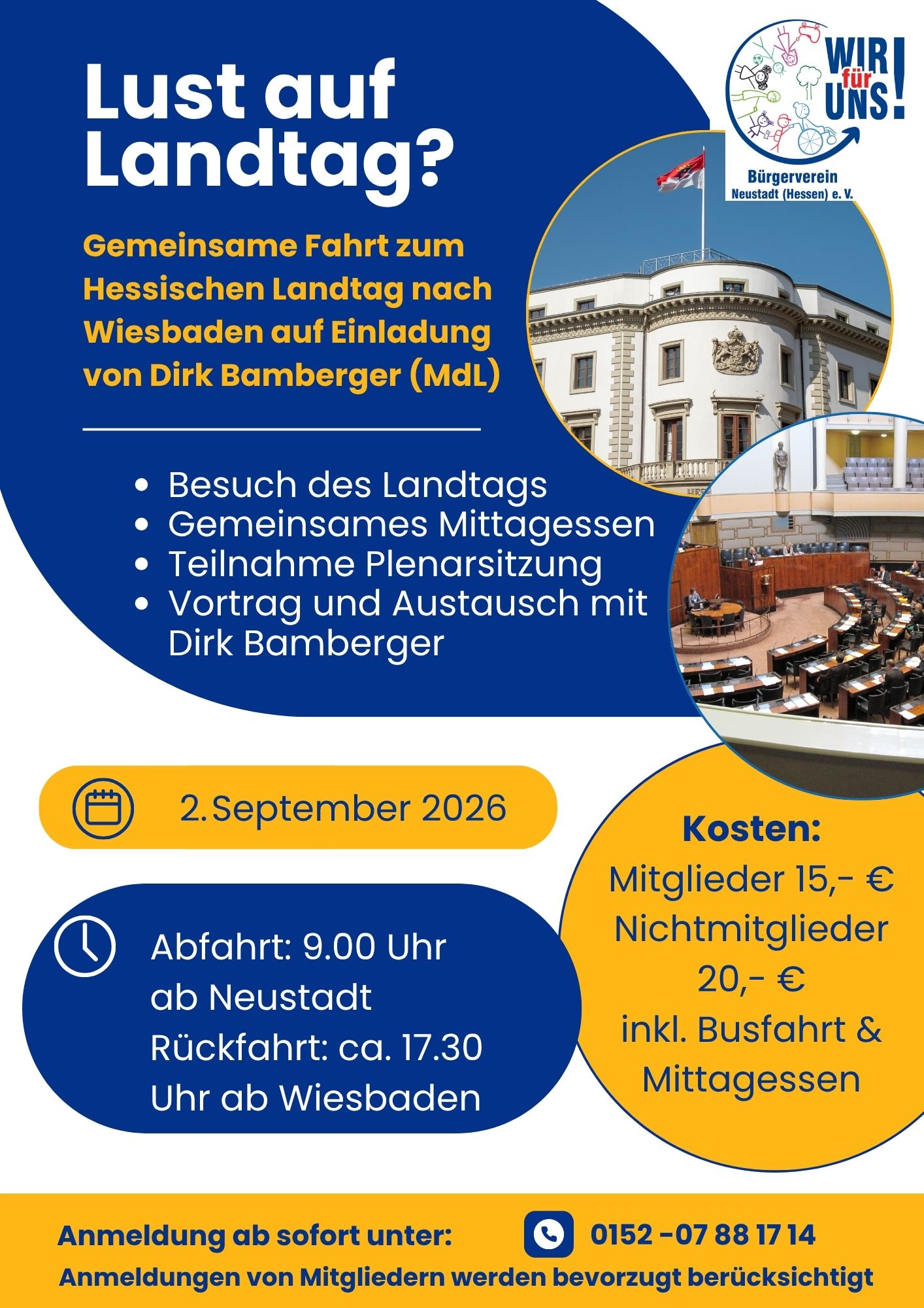 Du betrachtest gerade Fahrt in den Landtag nach Wiesbaden